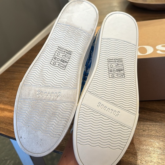 Soludos lbiza Platform Psychedelic Spiral Sneakers Marine Blue Sz 9.5 $149 - Picture 8 of 8